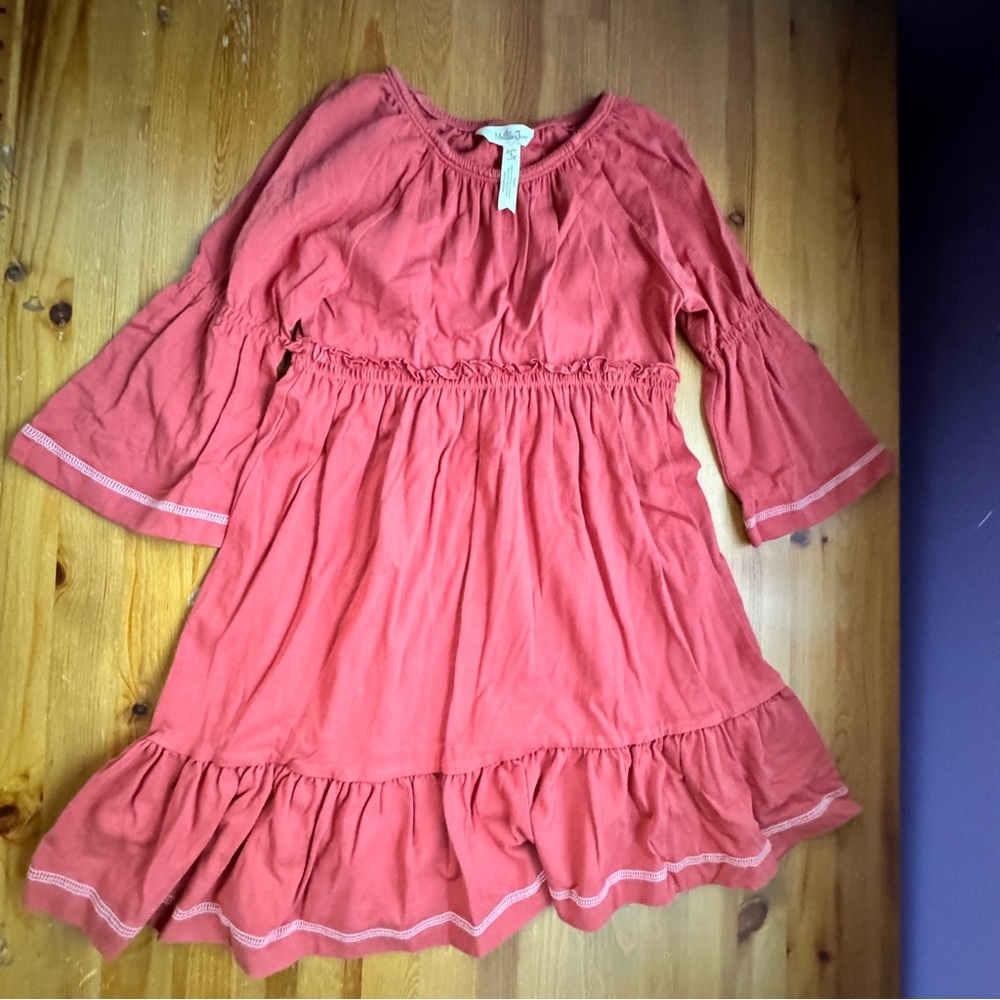 Matilda Jane longsleeve orange rust dress size6 NWOT